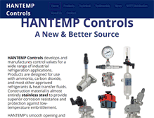 Tablet Screenshot of hantempcontrols.com